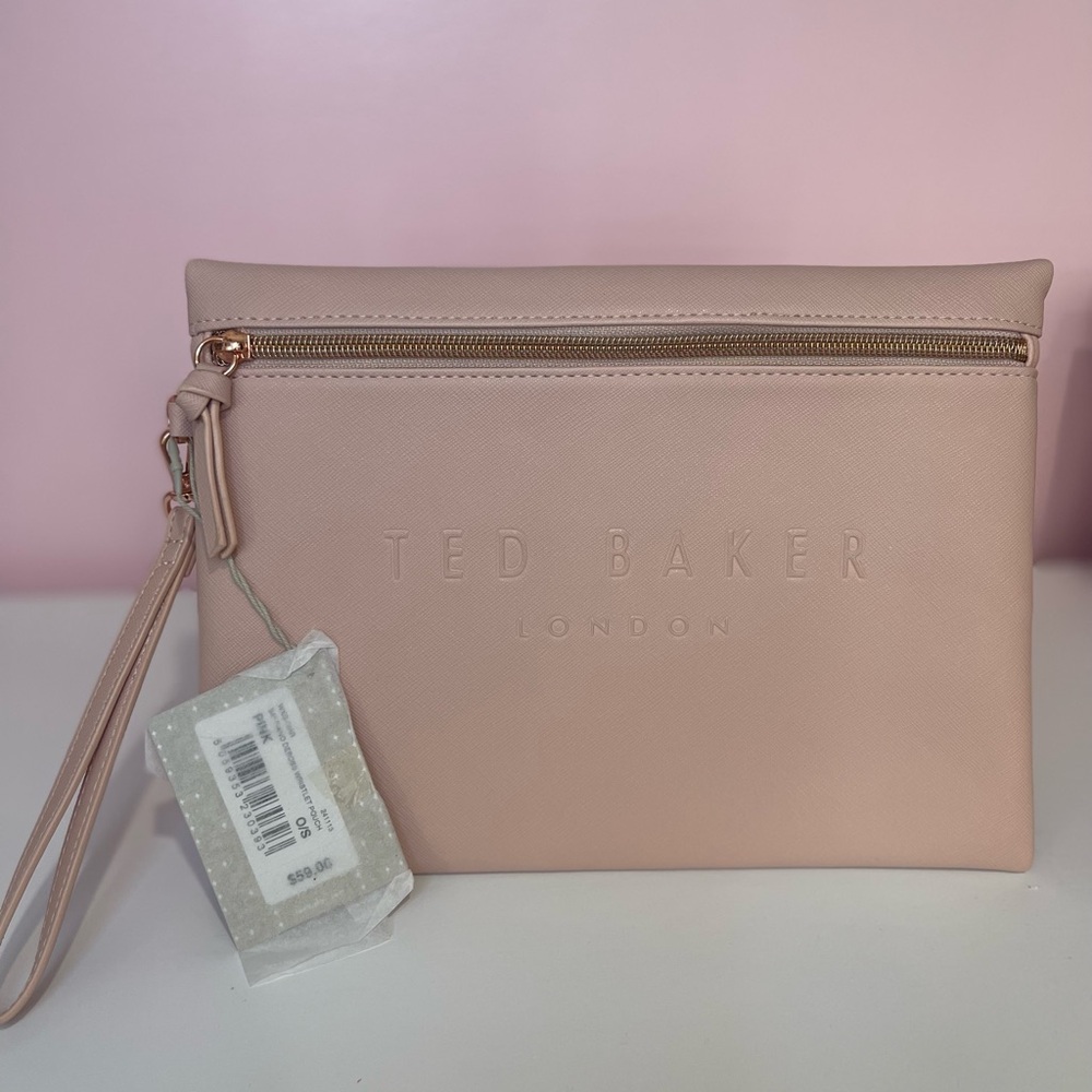 Ted Baker Blush Pink Wristlet Clutch